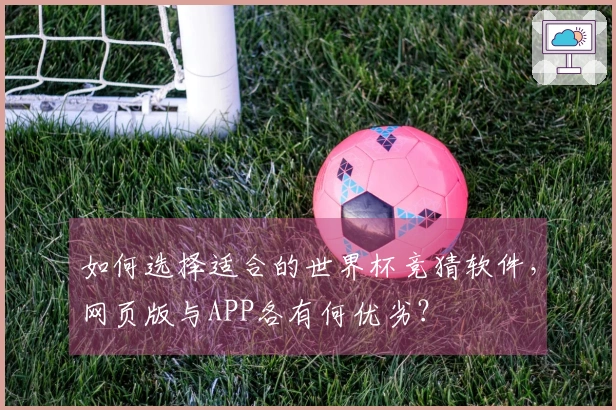 如何选择适合的世界杯竞猜软件，网页版与APP各有何优劣？