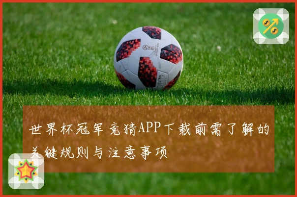 世界杯冠军竞猜APP下载前需了解的关键规则与注意事项